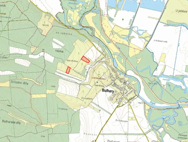 Prodej sadu/vinice, Bulhary, 30390 m2