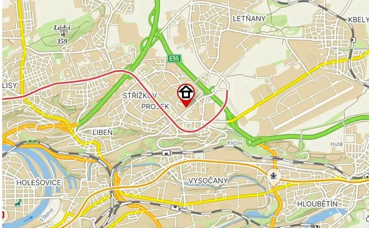 Prodej bytu 3+1, Praha - Prosek, Prosecká, 70 m2