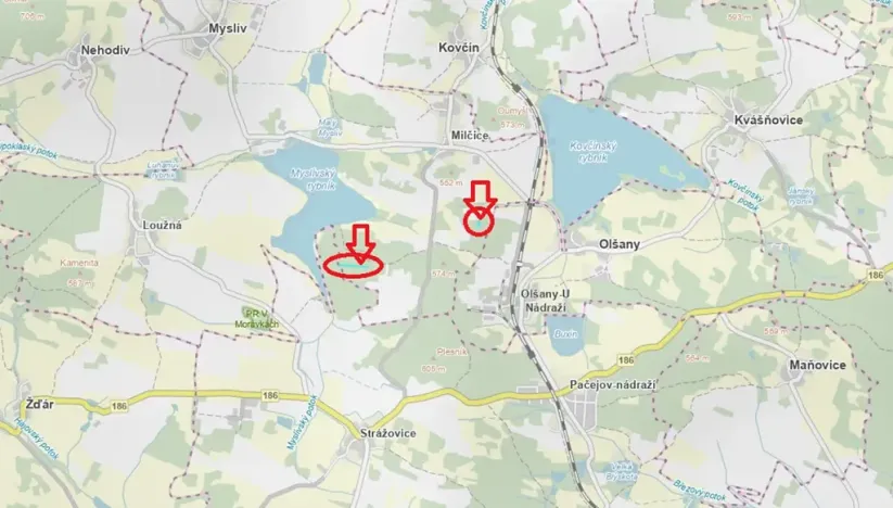 Prodej lesa, Myslív, 4556 m2