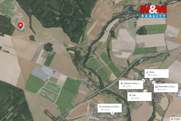 Prodej lesa, Tuřice, 7985 m2