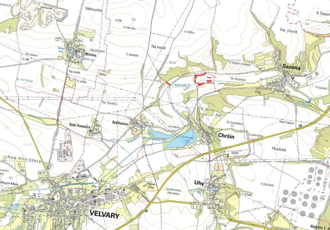 Prodej pole, Chržín, 6207 m2