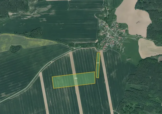 Prodej pole, Poběžovice, 16292 m2