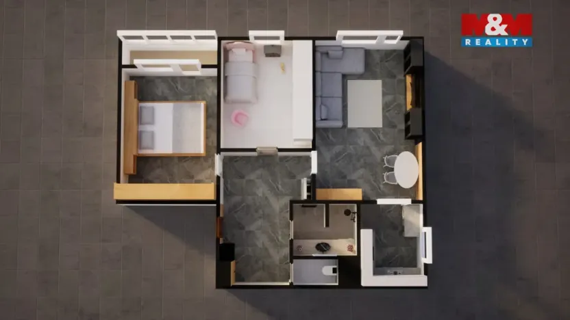 Prodej bytu 3+1, Kosmonosy, U masokombinátu, 65 m2