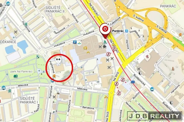 Pronájem kanceláře, Praha - Nusle, Pujmanové, 10 m2