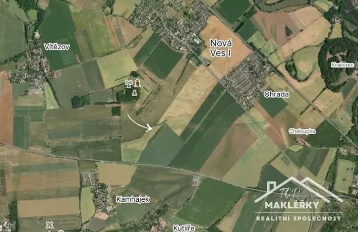 Prodej pole, Nová Ves I, 13356 m2