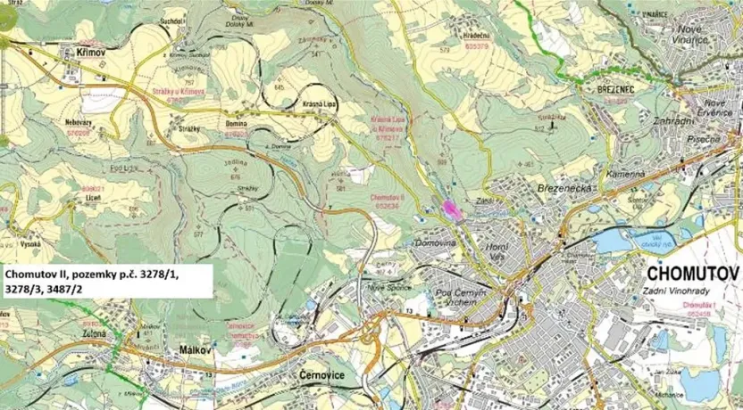 Prodej lesa, Chomutov, 4247 m2