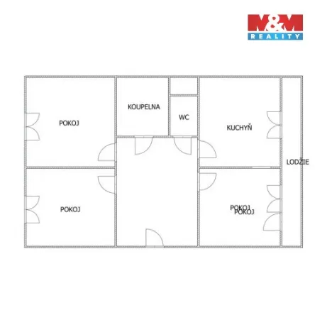 Prodej bytu 3+1, Most, Bohuslava Vrbenského, 76 m2