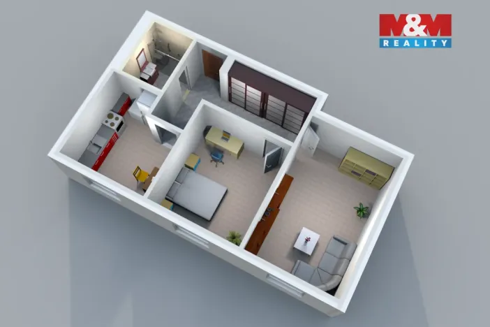 Prodej bytu 2+1, Praha - Vysočany, U vysočanského pivovaru, 59 m2