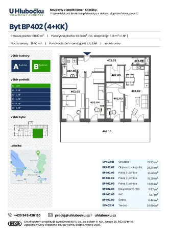 Prodej bytu 4+kk, Brno, Ondrova, 159 m2