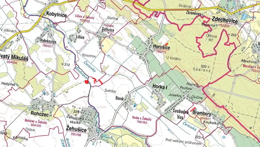 Prodej pole, Horušice, 20462 m2