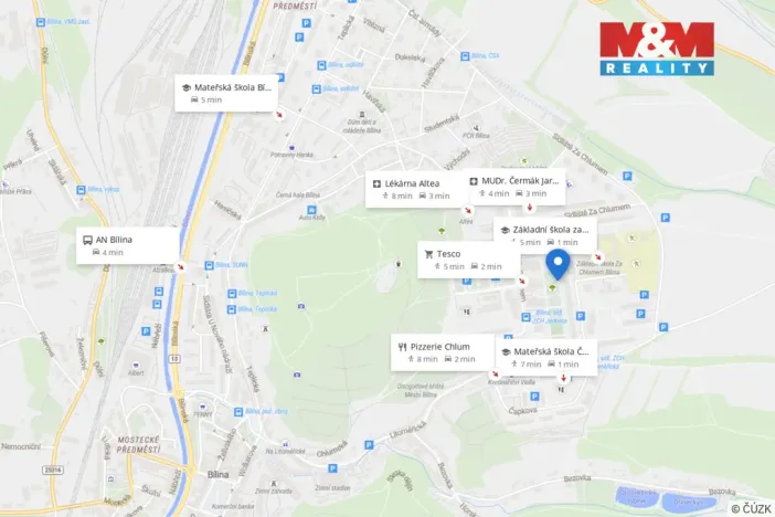 Prodej bytu 3+1, Bílina, Sídliště Za Chlumem, 80 m2