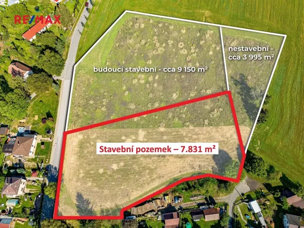 Prodej komerčního pozemku, Humpolec, 7831 m2