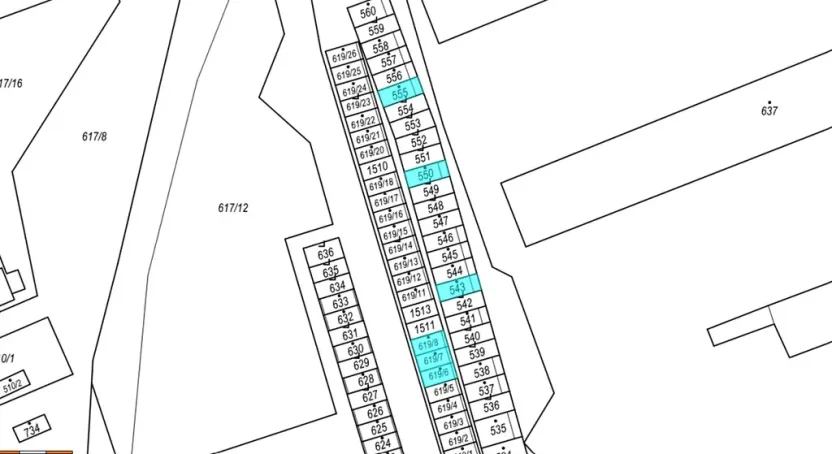 Dražba garáže, Most, 140 m2