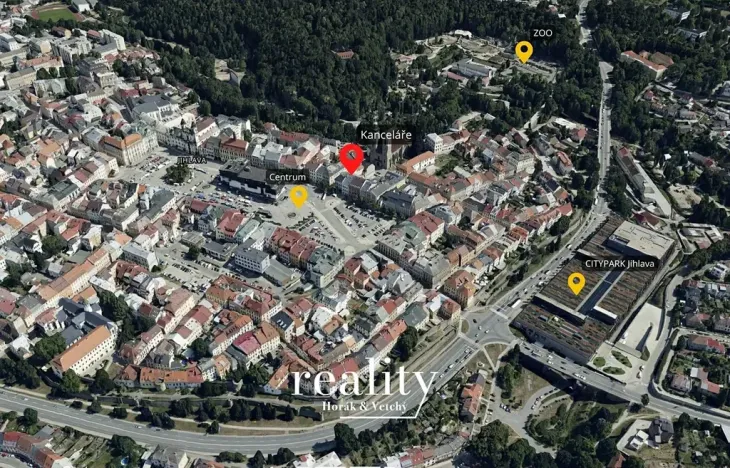 Pronájem kanceláře, Jihlava, Masarykovo náměstí, 73 m2