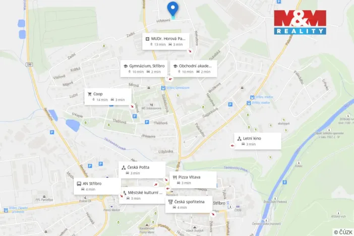 Prodej pozemku pro bydlení, Stříbro, 900 m2