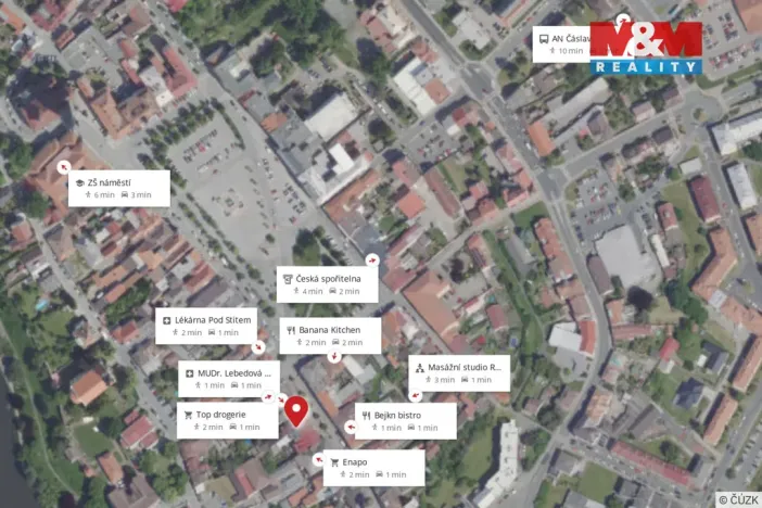 Pronájem bytu 1+kk, Čáslav - Čáslav-Staré Město, Klimenta Čermáka, 27 m2