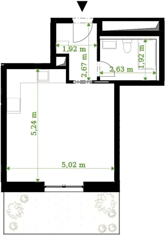 Prodej bytu 1+kk, Rychnov nad Kněžnou, Javornická, 36 m2