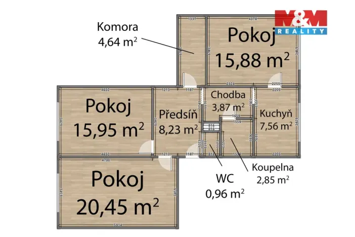 Prodej bytu 3+1, Toužim, Sídliště, 85 m2
