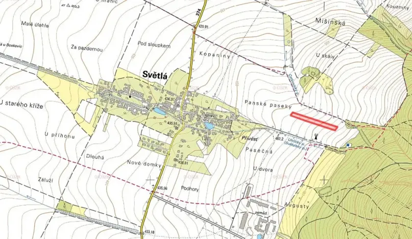 Prodej pole, Světlá, 6000 m2