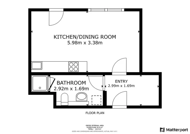 Pronájem bytu 1+kk, Praha - Hloubětín, Laponská, 31 m2