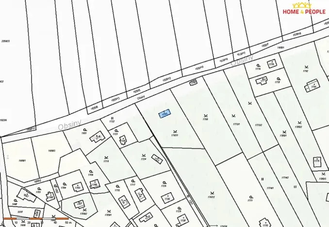 Prodej podílu pozemku, Praha - Lipence, 32 m2