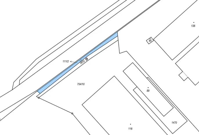 Dražba pozemku, Tuhaň, 972 m2