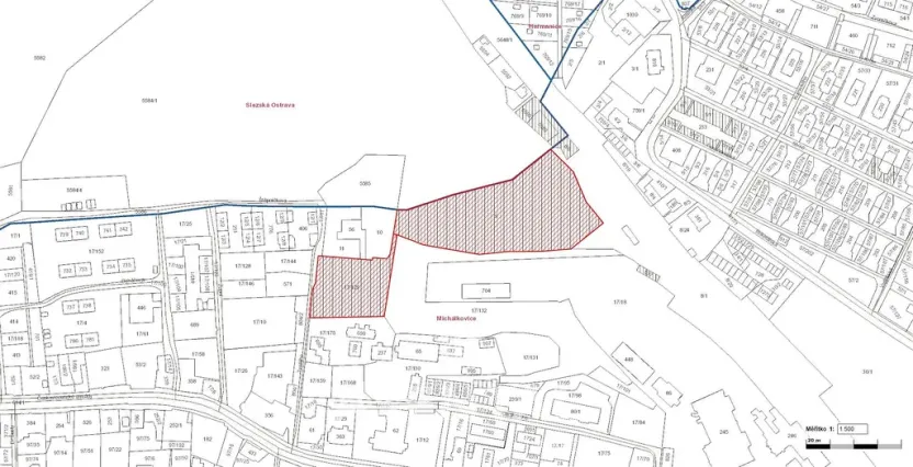 Prodej pozemku, Ostrava - Michálkovice, Tvrdého, 11902 m2