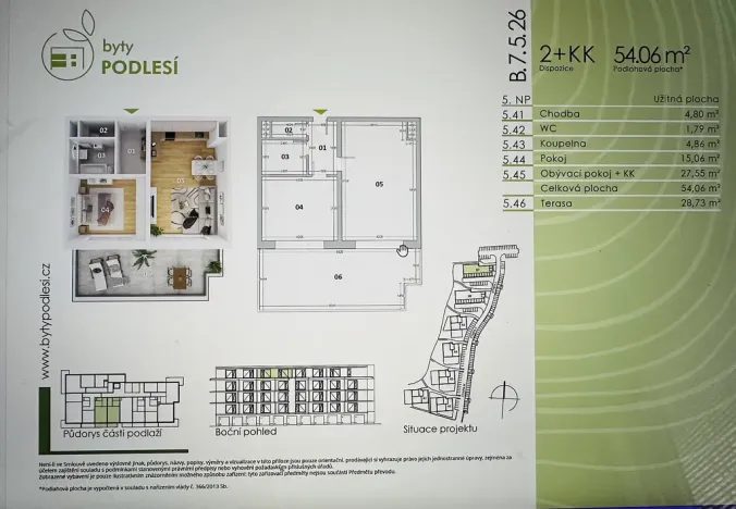 Pronájem bytu 2+kk, Jablonec nad Nisou, Jezdecká, 83 m2