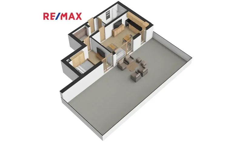 Pronájem bytu 2+kk, Železná Ruda, Klatovská, 43 m2