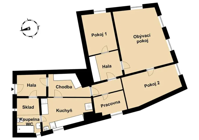 Prodej bytu 4+1, Praha - Malá Strana, Malostranské náměstí, 91 m2
