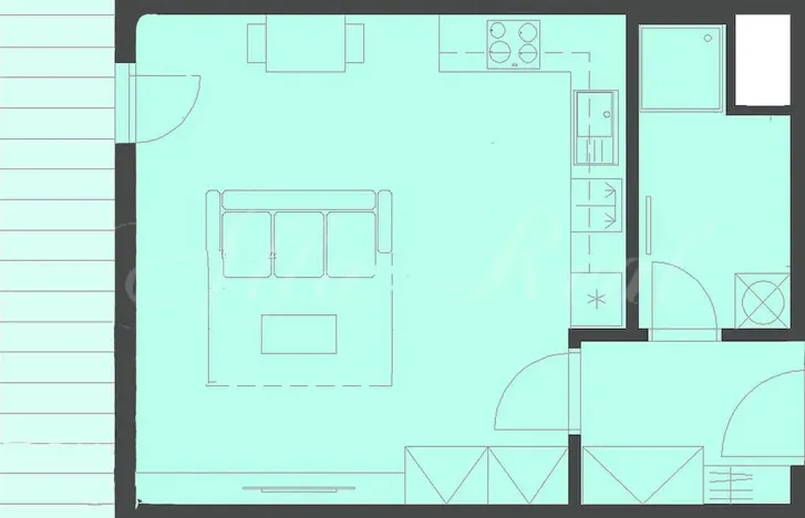 Pronájem bytu 1+kk, Brno - Horní Heršpice, Jižní, 43 m2