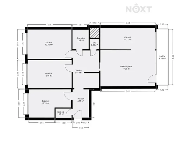 Prodej bytu 4+kk, Praha - Jinonice, Bochovská, 87 m2