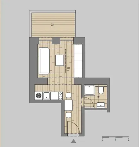 Prodej apartmánu, Javorník, 21 m2