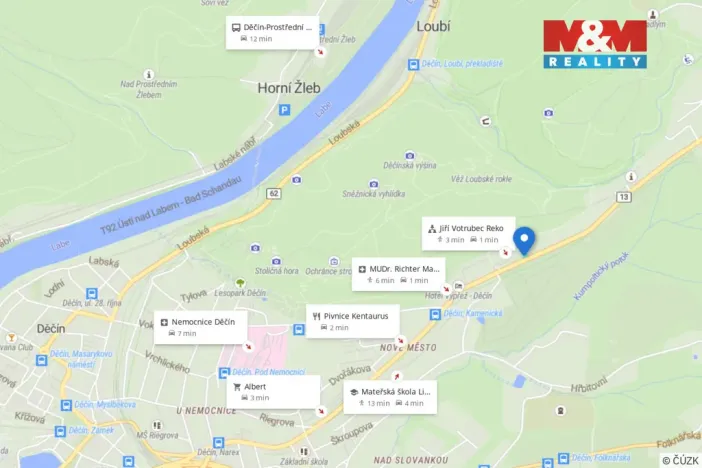 Prodej zahrady, Děčín, Kamenická, 698 m2