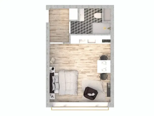 Pronájem bytu 1+kk, Letovice, Komenského, 29 m2