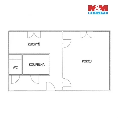 Pronájem bytu 1+1, Ostrov, Májová, 36 m2