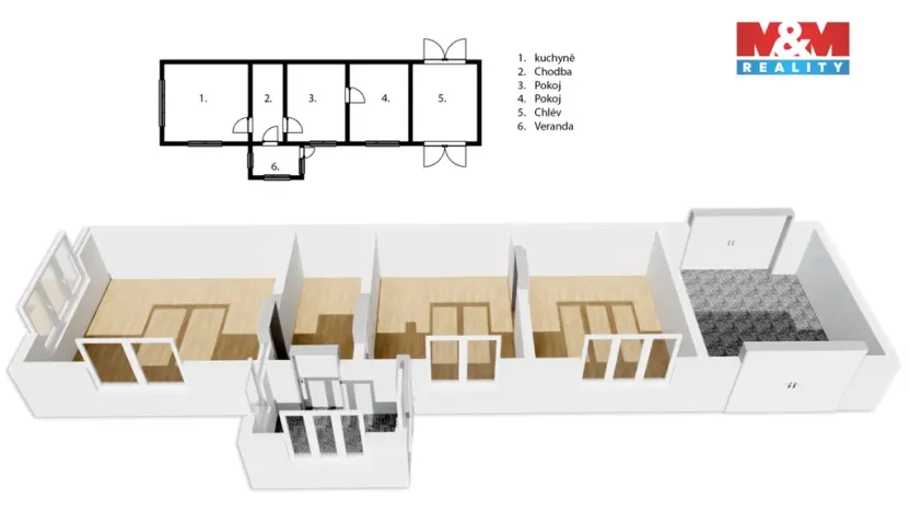 Prodej rodinného domu, Litošice, 75 m2