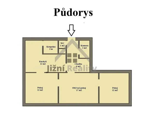 Prodej bytu 3+1, Volary, Sídl. Míru, 69 m2