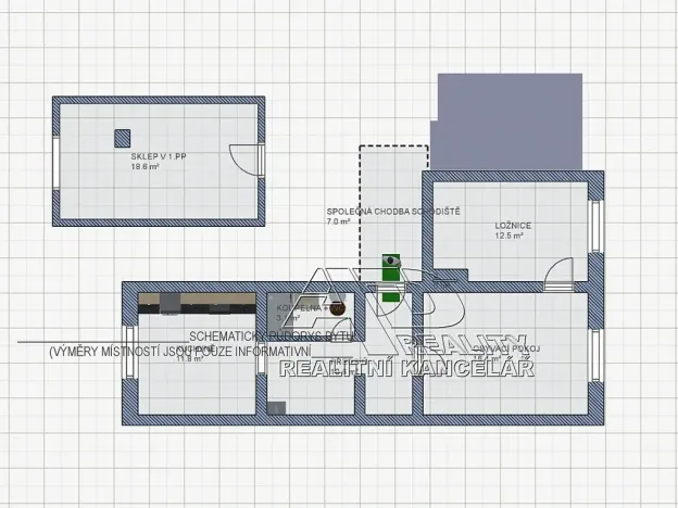 Pronájem bytu 2+1, České Budějovice, 54 m2