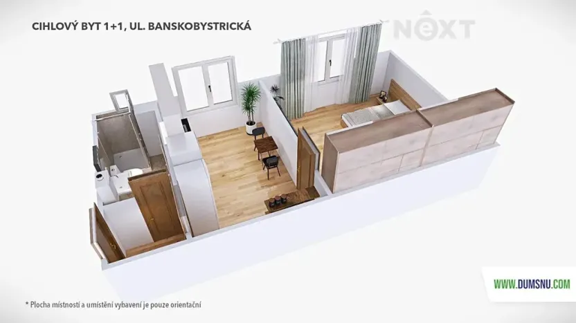 Prodej bytu 1+1, Šumperk, Banskobystrická, 38 m2