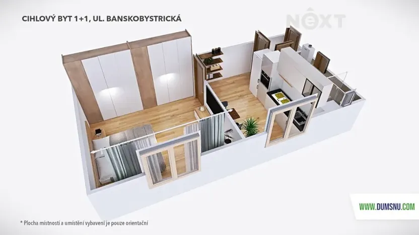 Prodej bytu 1+1, Šumperk, Banskobystrická, 38 m2