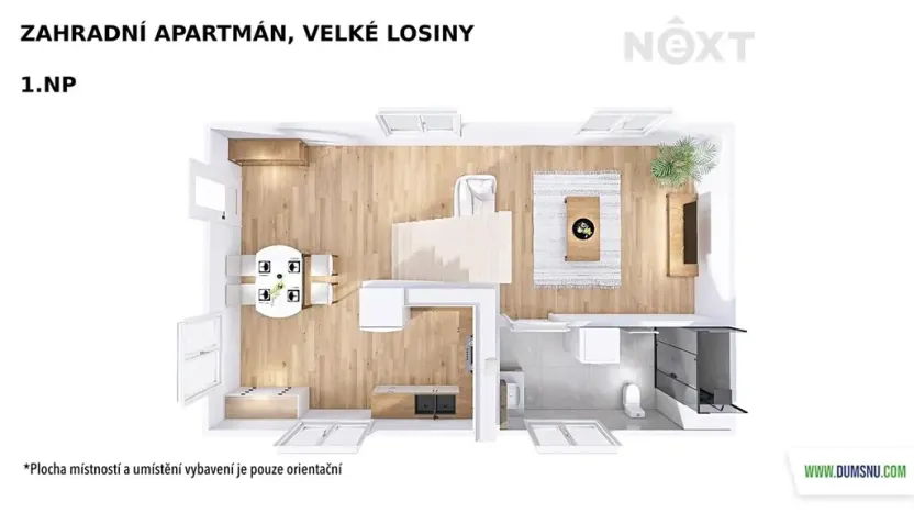 Prodej ubytování, Velké Losiny, Osvobození, 67 m2