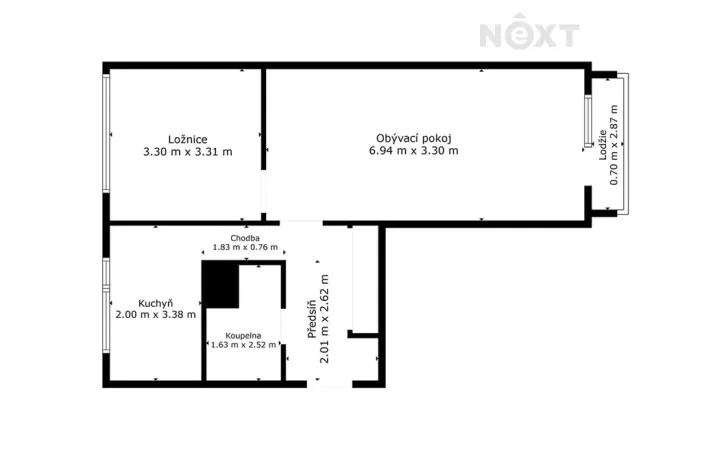 Pronájem bytu 2+1, Vrchlabí, Revoluční, 60 m2