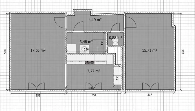 Prodej bytu 2+1, Litvínov, Vinohradská, 55 m2