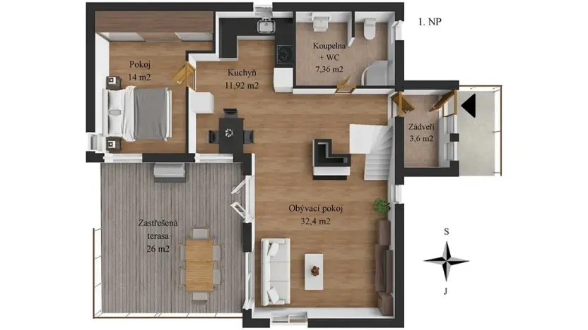 Prodej rodinného domu, Divišov, V Dolích, 129 m2