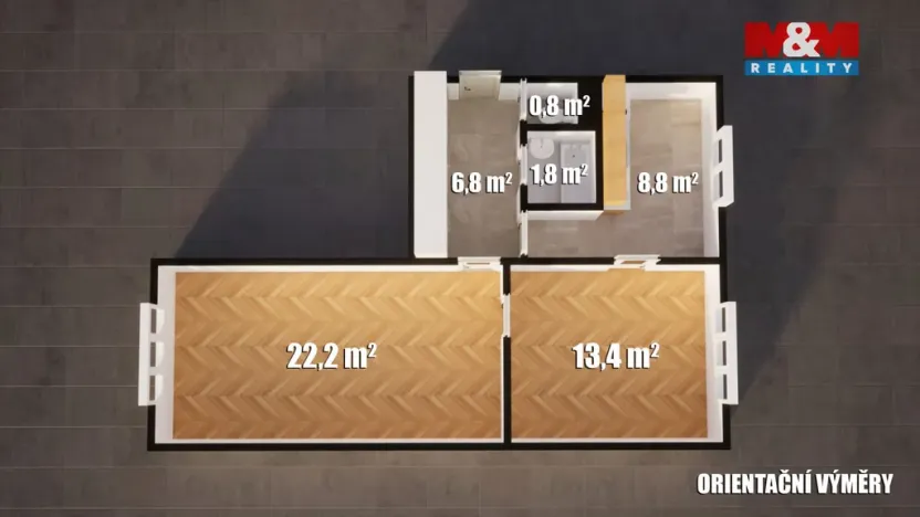 Prodej bytu 2+1, Praha - Malešice, Skřivanská, 55 m2