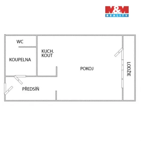 Pronájem bytu 1+kk, Klášterec nad Ohří, Budovatelská, 25 m2
