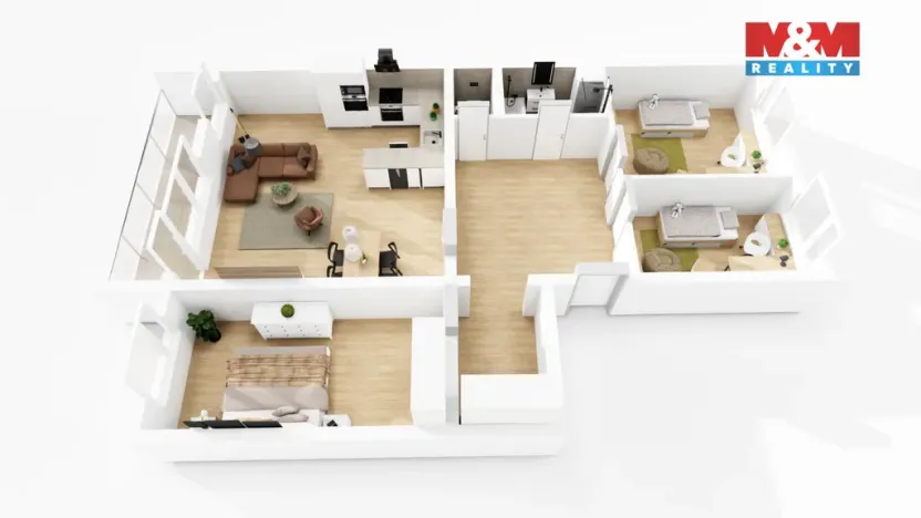 Prodej bytu 4+kk, Praha - Stodůlky, Píškova, 86 m2