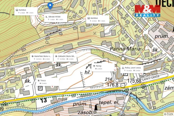 Pronájem bytu 2+1, Děčín - Děčín IX-Bynov, Kyjevská, 54 m2