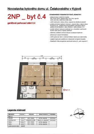 Prodej bytu 2+kk, Kyjov, Čelakovského, 35 m2